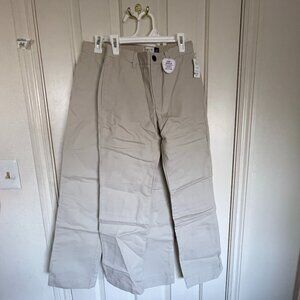 NEW GAP Shield Boys 2 Pairs Khaki Pants Chinos NWT 14 Slim Uniform Easy Fit